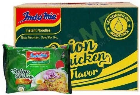 Indomie Onion Chicken Instant Noodle 70g | BOX OF 40 | Nigerian Noodles | Onion Chicken Flavor Instant Noodles| Halal.|