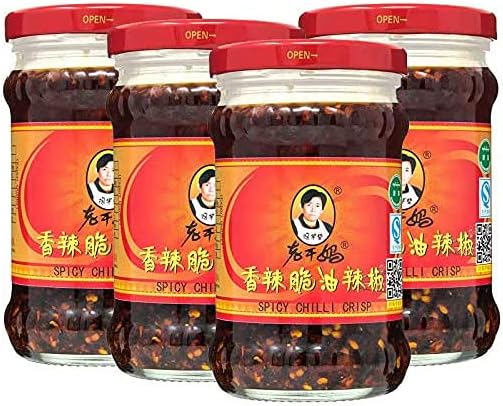 WaNaHong Laoganma Crispy Chilli in Oil (Pack of 4)