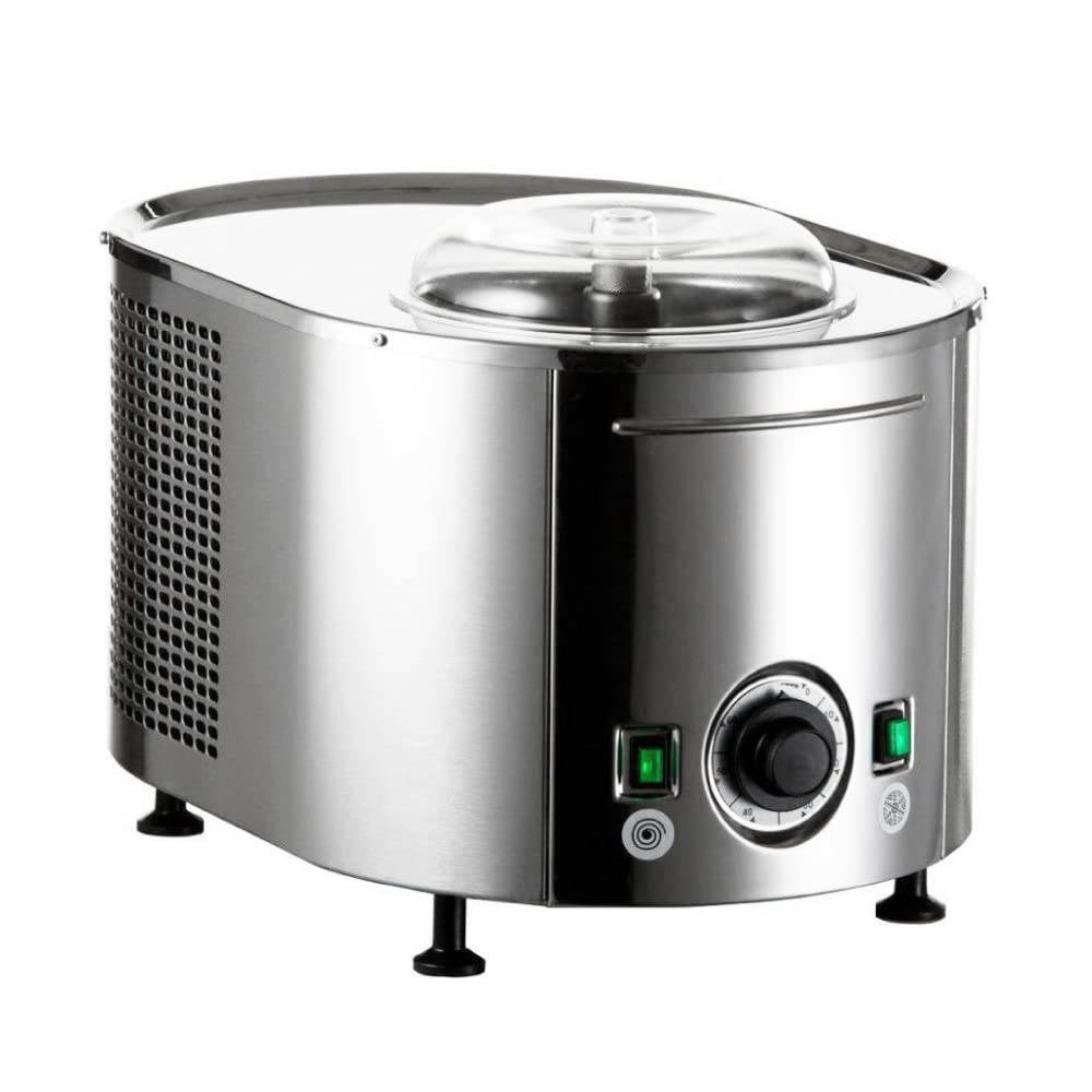 Musso Lussino 4080 Piccolo ice cream maker in stainless steel Made in Italy