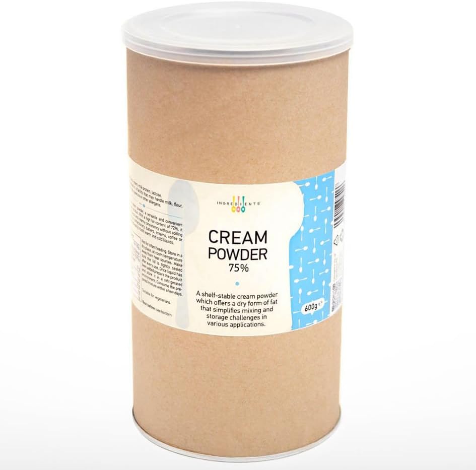 IB Dried Cream Powder | High Fat 75% | Powdered Dairy Heavy Cream | Luxurious Taste and Texture | 600g
