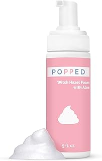 POPPED Witch Hazel Foam with Aloe | Perineal Healing Foam for Postpartum Care | Relieves Pain, Hemorrhoids, and Swelling After Birth | Postpartum Essential (5 fl oz)