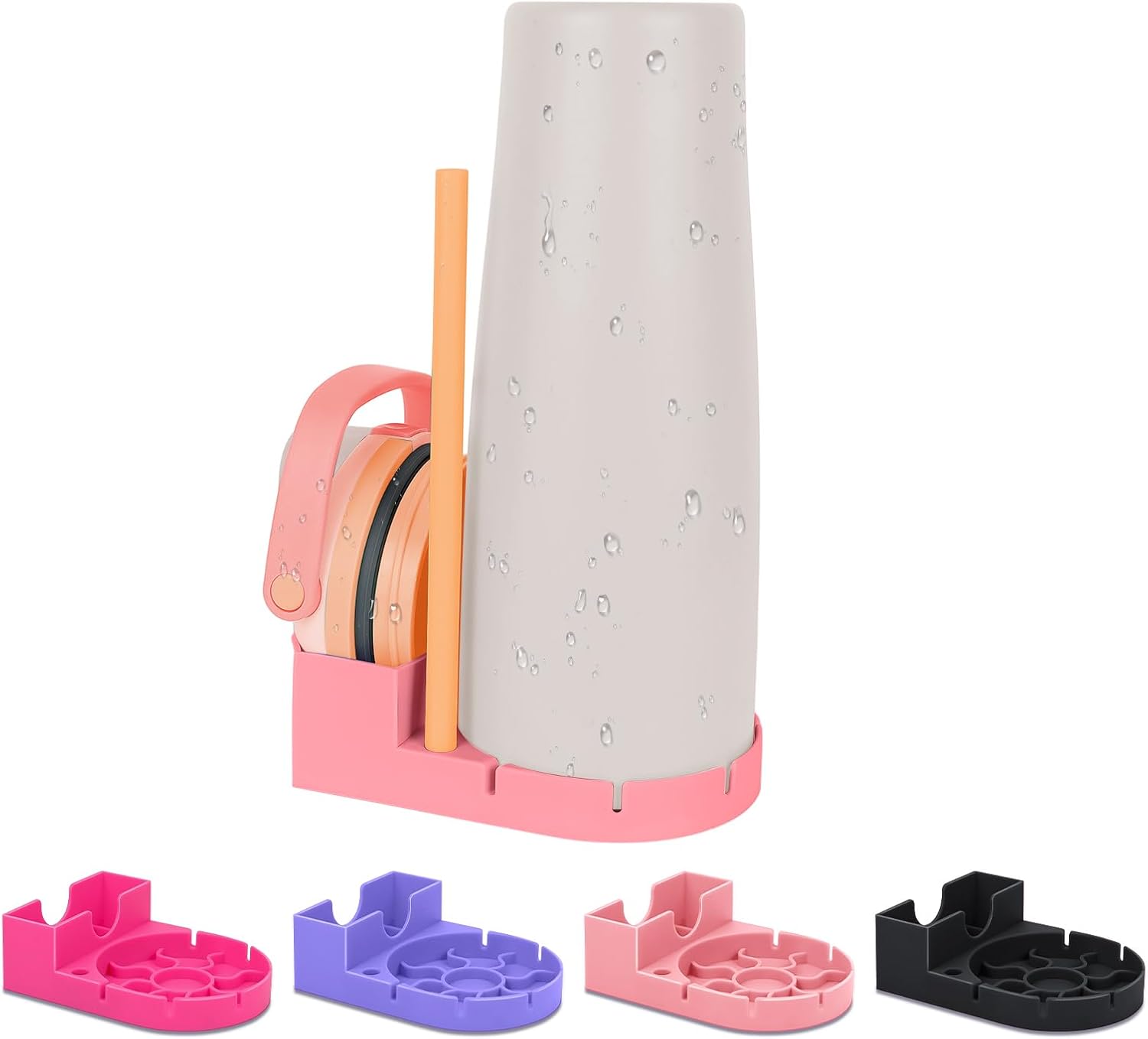 Bottle Drying Rack Compatible with Owala 30oz & 40oz FreeSip Sway Bottles & Tumblers, Lid & Straw Water Bottle Drying Rack for Owala Freesip Sway, Quick and Thorough Dryer Holder