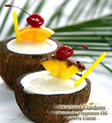 PINA COLADA Fragrance Oil - Sweet, rum-based cocktail made with rum, cream of coconut, and pineapple juice - BULK Fragrance Oil By Oakland Gardens (060 mL - 2.0 fl oz Bottle)