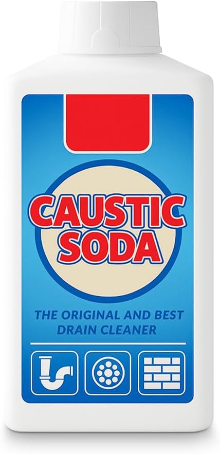 Caustic Soda Powder 1kg Sink & Drain Cleaner | Prevent Clogs and Blockages | Strong Drain Unblocker