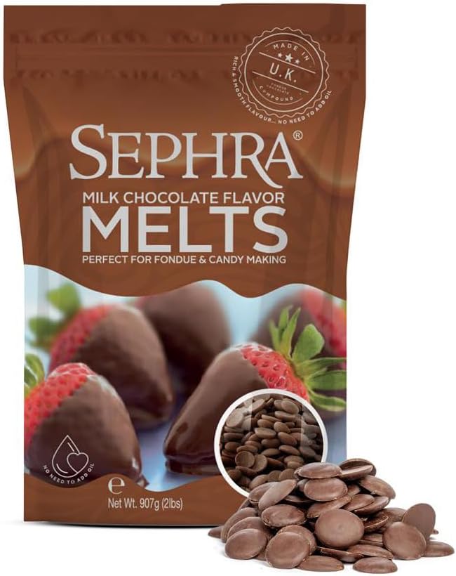 Sephra Chocolate Flavoured Melts (907g, Milk Chocolate Flavored)