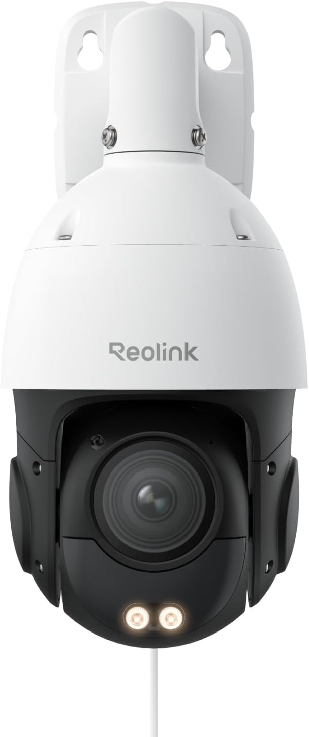 Reolink Smart 4K/8MP UHD PTZ Dome Security Camera with Cutting-Edge 16X 3D Optical Zoom, Spotlights Color Night Vision, Person/Vehicle/Animal Detection, Two-Way Audio, 24/7 Recording, RLC-823S2