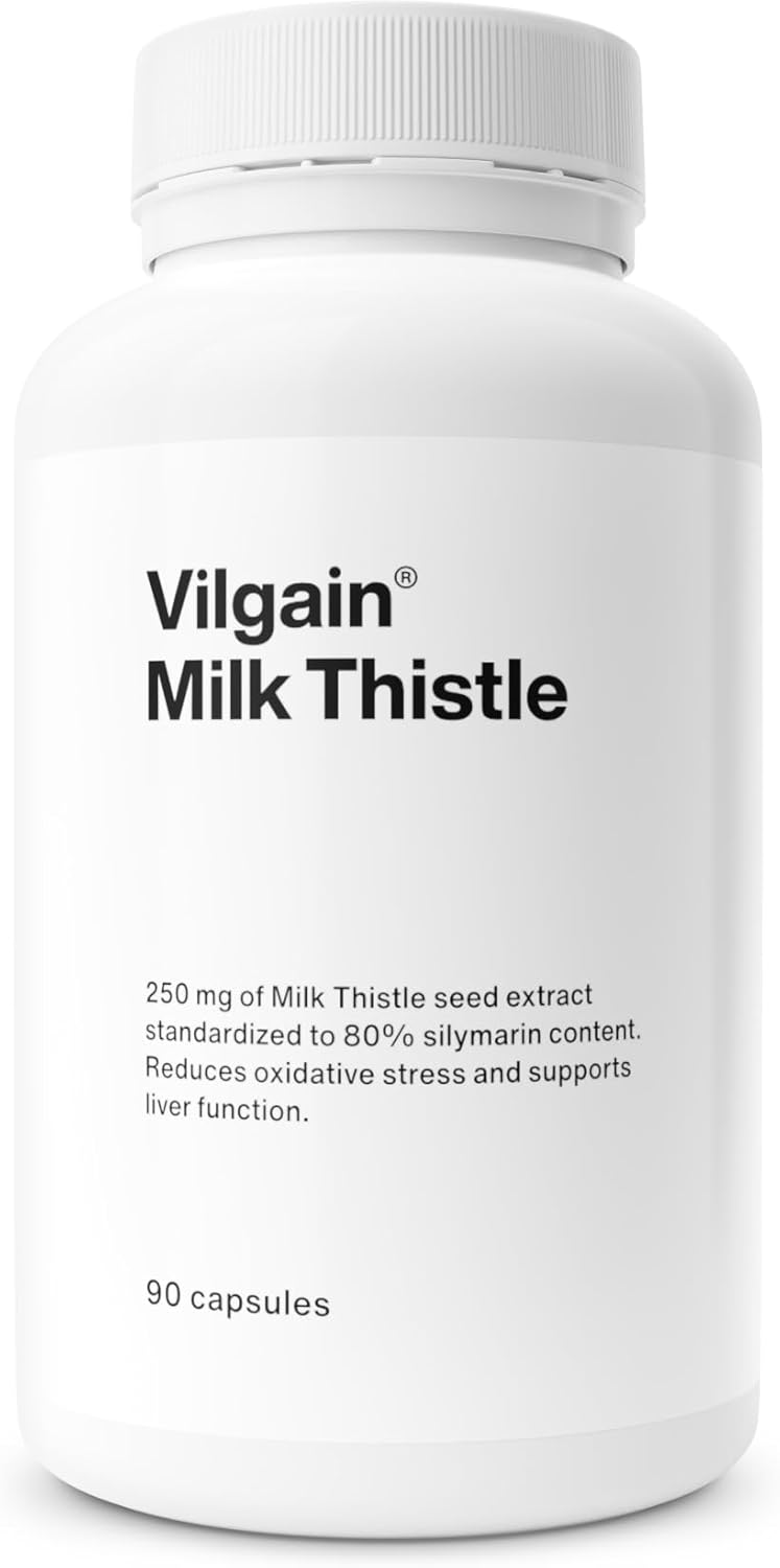 Vilgain Milk Thistle - Supports Liver Function, relieves Acne, 25x Stronger Than Powder
