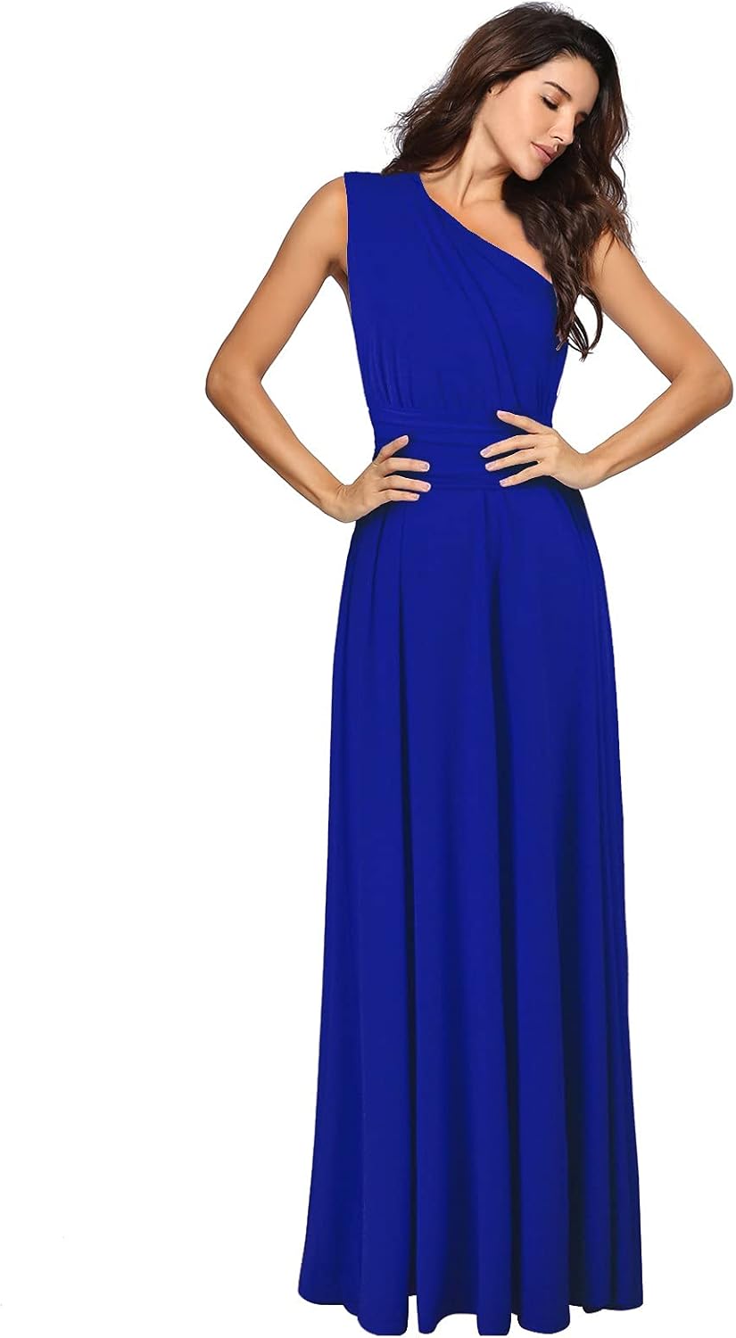 Women's Infinity Dress for Bridemaids Multi-Way Wrap Convertible Dress Floor Length Maxi Fitable to Anyone Long Party Grecian Dresses