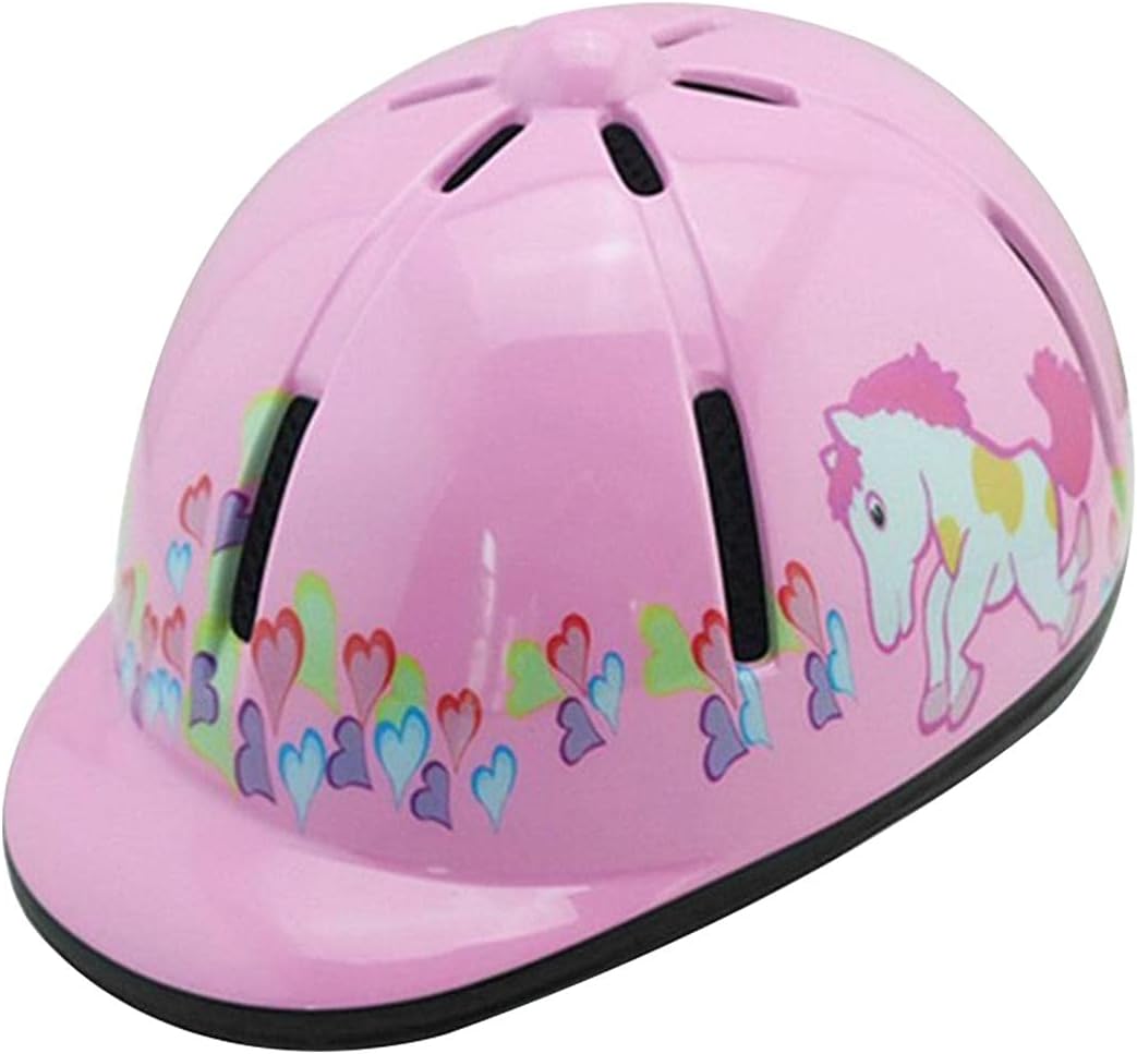 Horse Riding Helmet PVC Horse Riding Helmet Adjustable Horse Riding Hat PVC Safety Headwear Wear-resistant & Easy Wear w/Air Vent for Women Men Equestrian Equipment