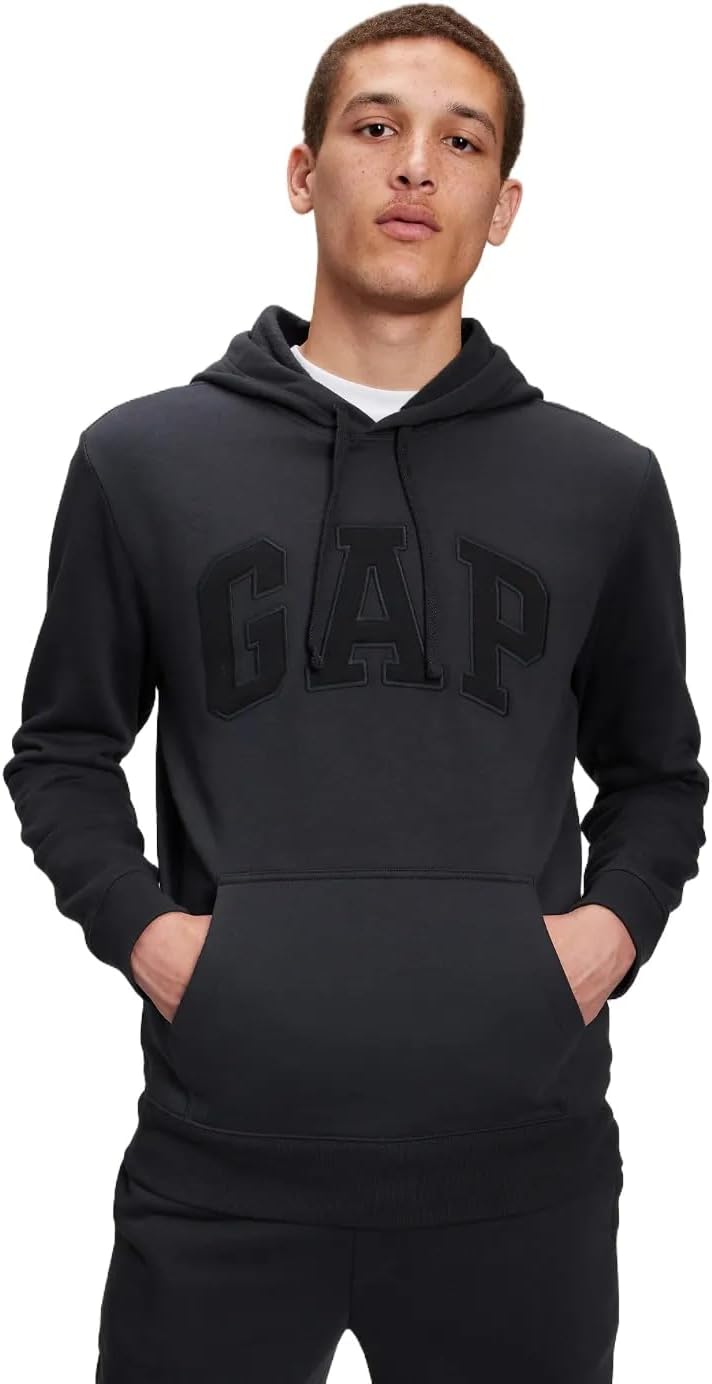 GAP mens Heritage Logo Pullover Hoodie