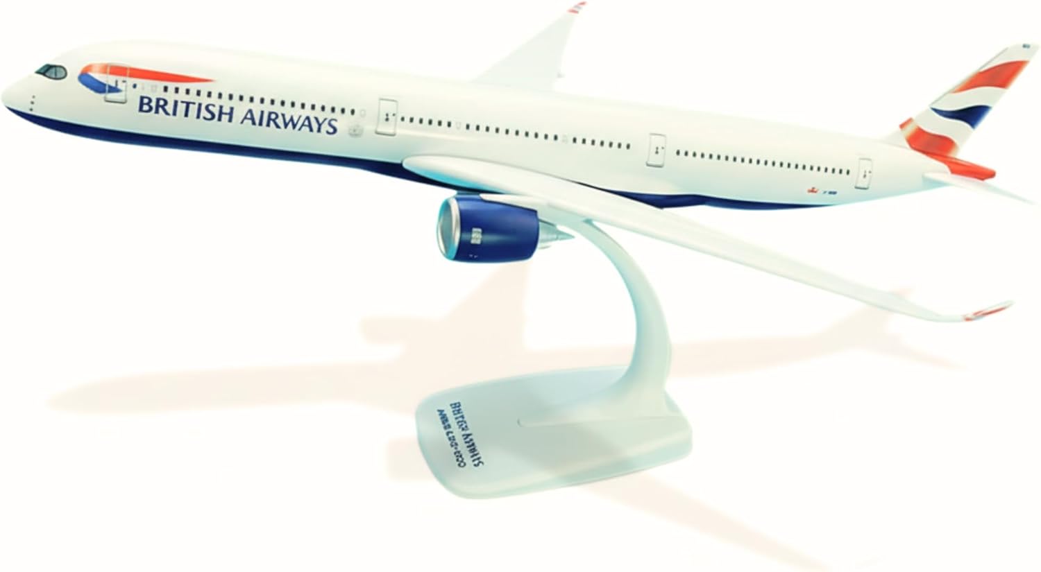 British Airways Airbus A350-1000 Model Plane – 1/200 Scale, 14.5" Long - Large Plastic Detailed Display Model with Stand
