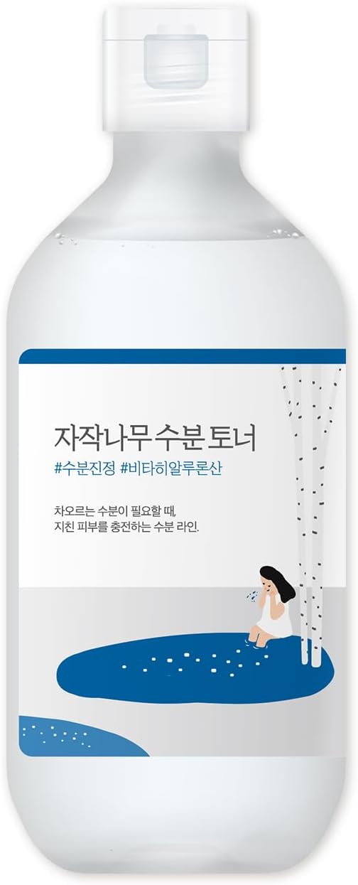 ROUND LAB Birch Juice Moisturizing Toner 300ml / Vita Hyaluronic Acid, Alcohol-Free, Fragrance & Essential oil-Free Hydrating Toner