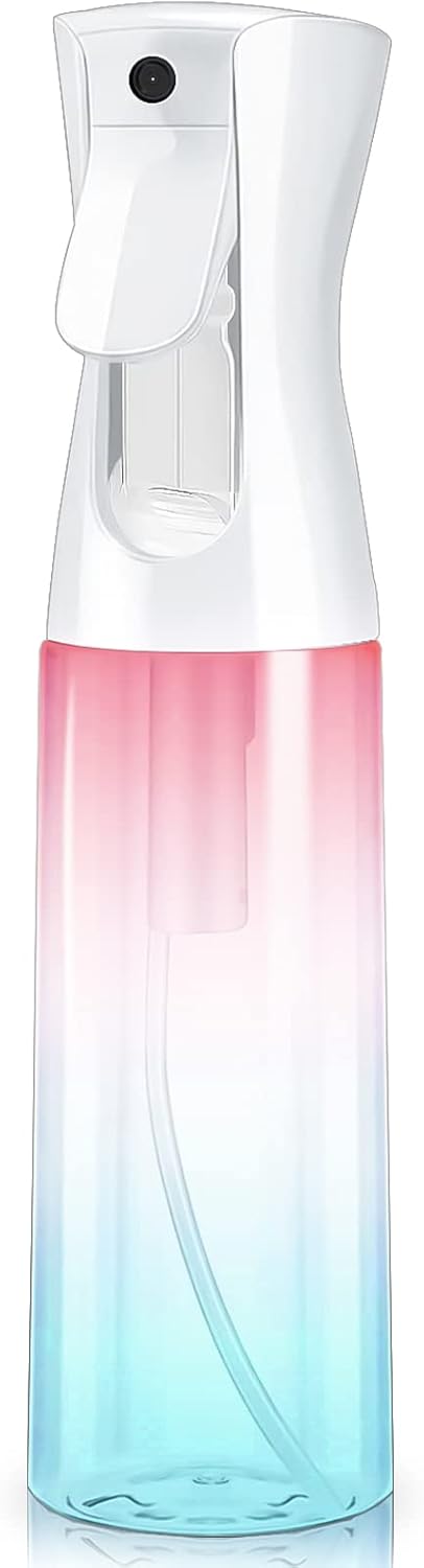 Lerelin Spray Bottle for Hair, Continuous Fine Mist Water Spray Bottle, 300ml Empty Spray Bottle for Home Cleaning, Plants, Hairdressing