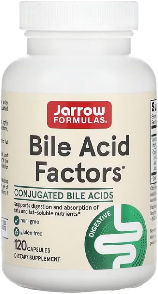 Jarrow Formulas - Bile Acid Factors | Digestive Support - 120 Capsules