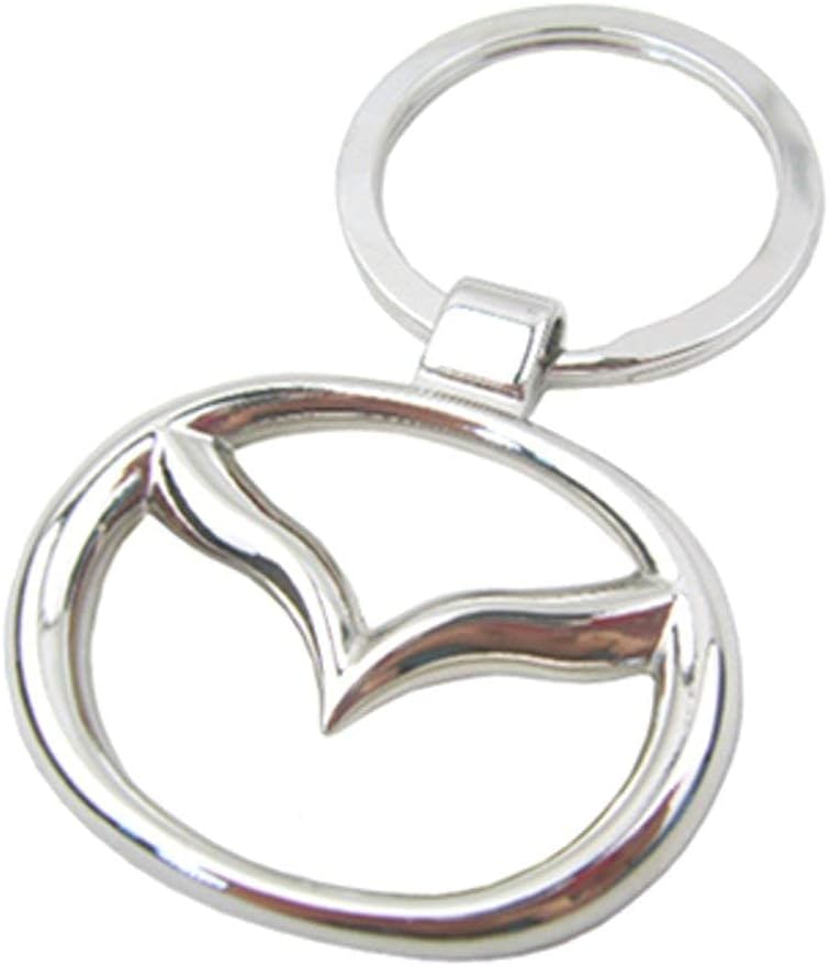 iTech ® Mazda Chrome Metal Car Logo Keyring Key Fob Keychain