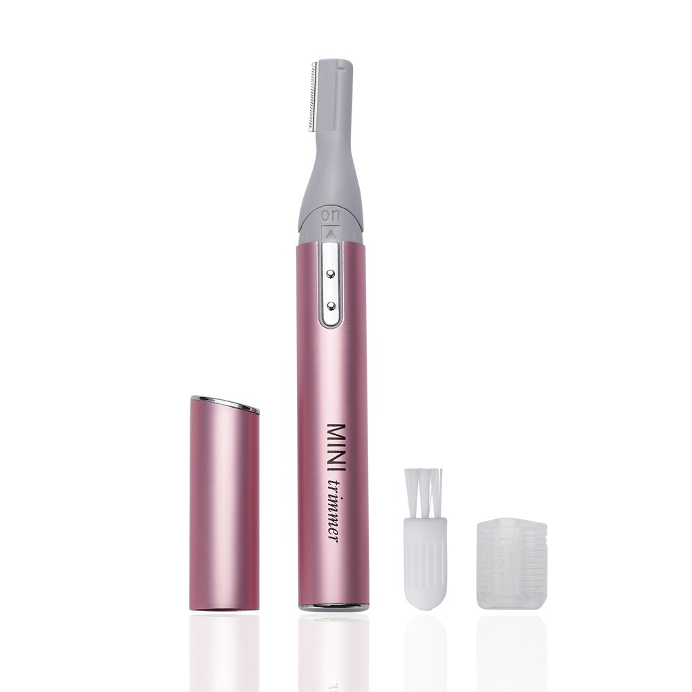 Mini Rotatable Lady Shaver Electric Bikini Facial Precision Trimmer Eyebrow Shaper Razor Kit Underarm Leg Body Hair Remover(Battery Operated) …