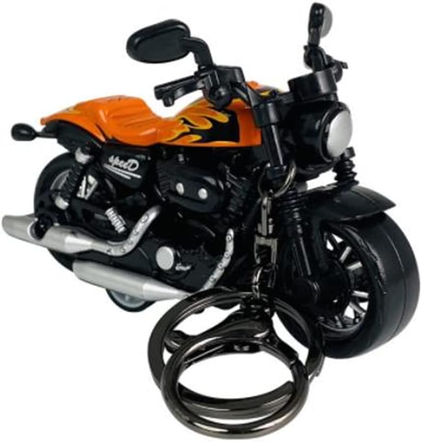 Oikabio 3D Harley Motorcycle Keychain for Men Creative Key Chain for Car Motorcycle Shape Keyring Accessories Ring for Office Backpack Purse Charm Gift for Motocross Racer