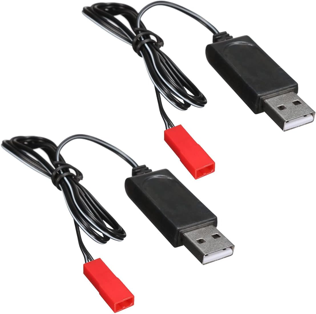 2pcs Drone Battery JST Connector with USB Charger for Sky Viper Drone s670 v950HD v950 STR s1700 V2400HD