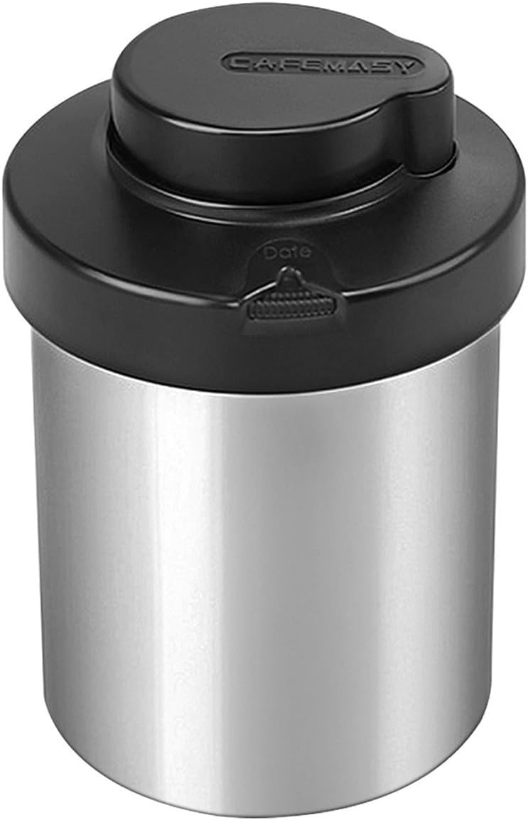 1500Ml Stainless Steel Coffee Beans Canister, Vacuum Seal Coffee Beans Canister, For Long Term Freshness Of Coffees, Tea And Pantry Staples