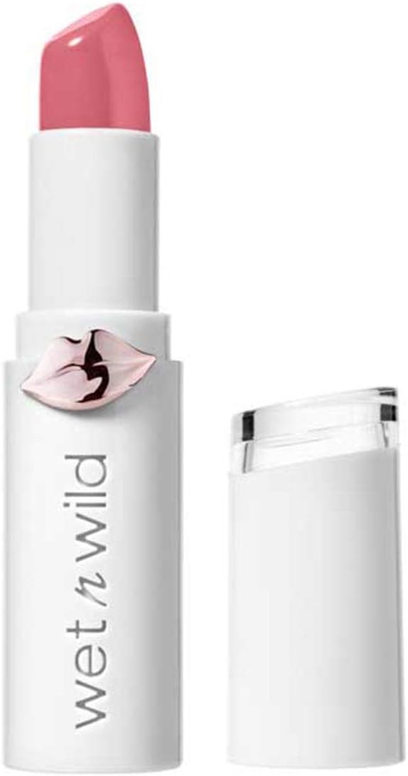 Wet n Wild, Megalast Lipstick, Long-lasting Moisturizing Lipstick with Shine Finish, Hydrating Formula with Microspheres, Natural Marine Plant Extracts, Coenzyme Q10 and Vitamins A & E, Pinky Ring