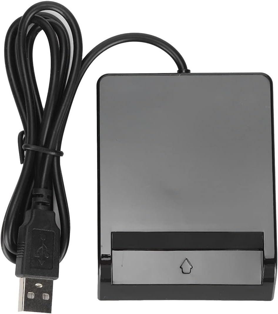 USB Smart Card Reader, SIM/CAC Card Reader for Bank Card Credit Card ATM IC ID Card Reading Payment Inter‑Bank Transfer Compatible with Windows