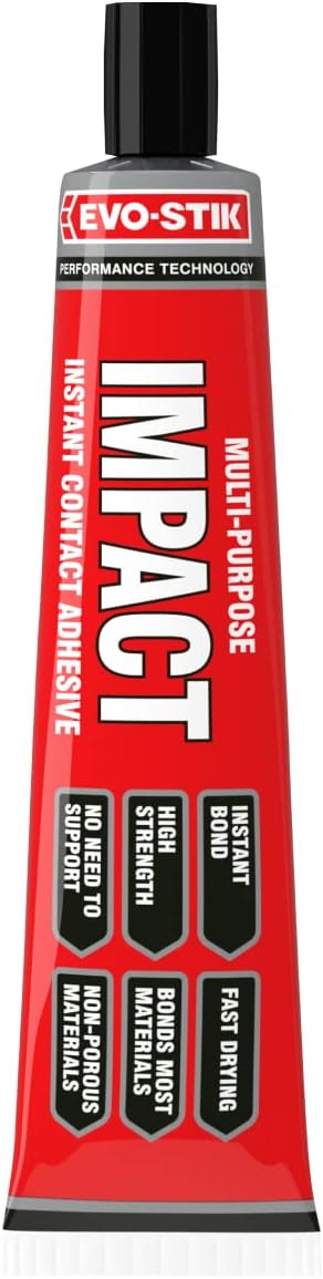 EVO-STIK Impact Adhesive 65g Tube - Multipurpose High-Strength Contact Glue