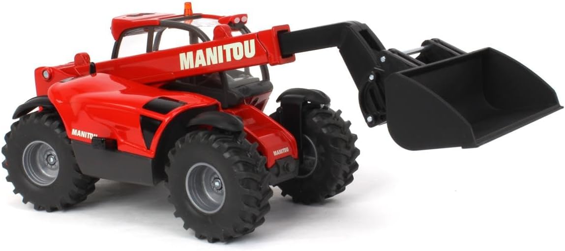 siku 3067, Manitou MLT840 Telehandler, 1:32, Metal,Plastic, Red, Movable loading arm