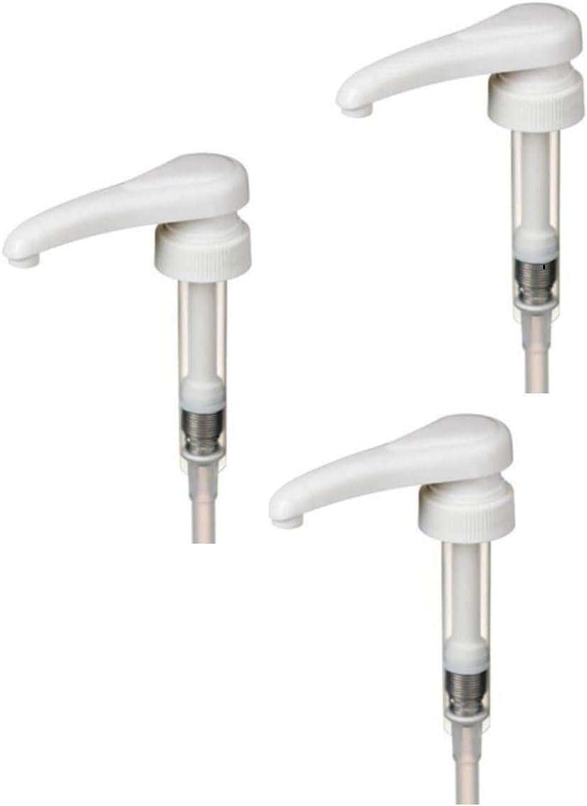 Adems Syrup pumps for the Da Vinci, Torani and Routin 1L Syrup Bottles - Pack contains 3 pumps