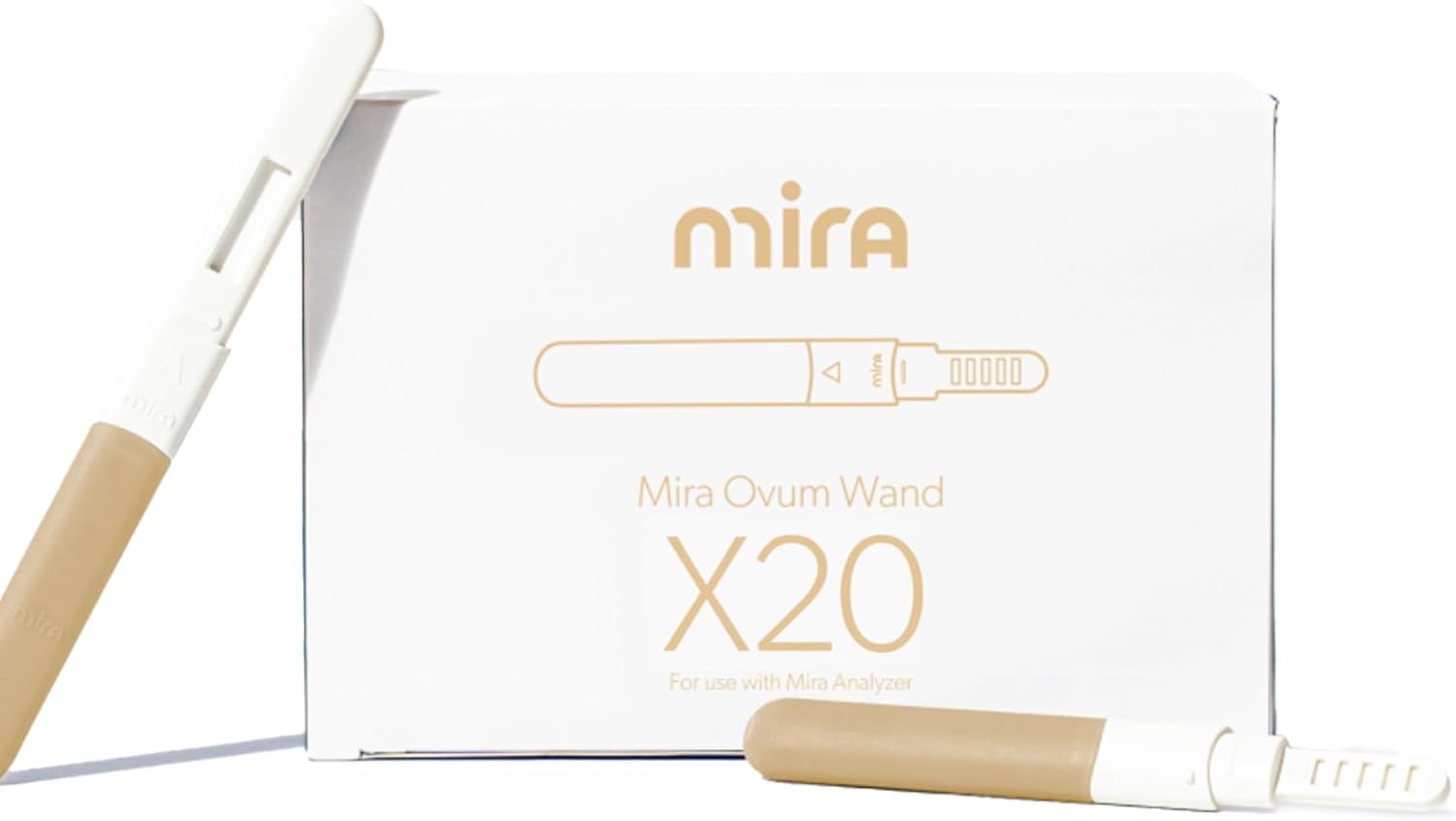 Mira Fertility Ovum Wands, Menopause Test Strips for Women, Track Accurate Follicle Stimulating Hormone (FSH) Levels at Home, Use with The Digital Mira Fertility Monitor Kit + App, 20 FSH Ovum Tests