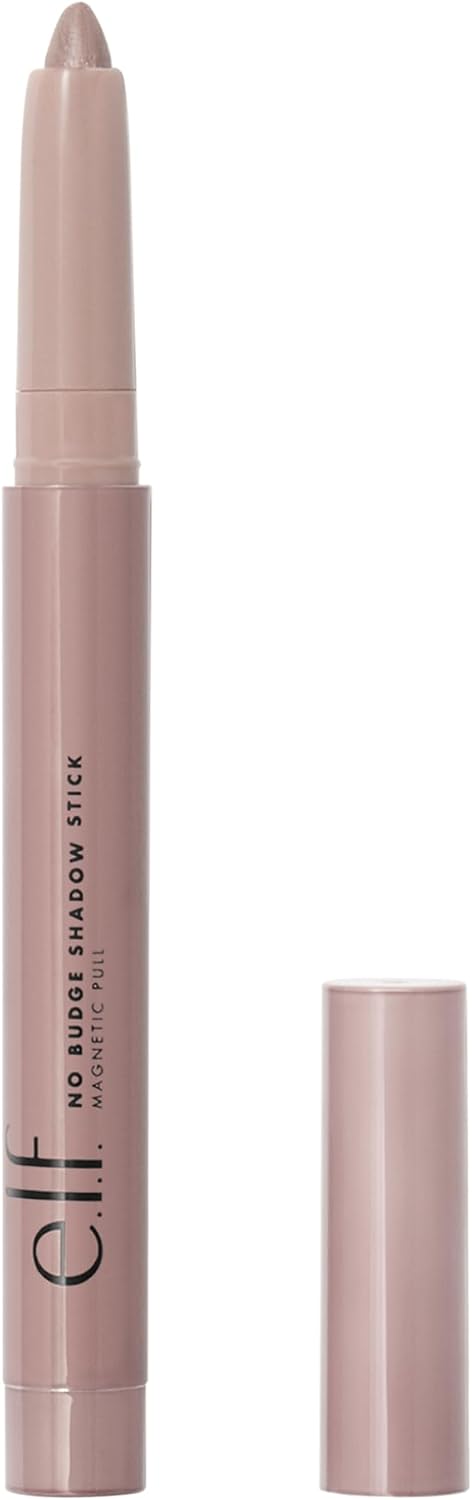 e.l.f. No Budge Shadow Stick, Longwear, Smudge-Proof Metallic Eyeshadow, Magnetic Pull, 0.056 Oz (1.6g)