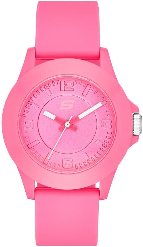 Skechers Women's Rosencrans Mid Quartz Plastic and Silicone Casual Sports Watch