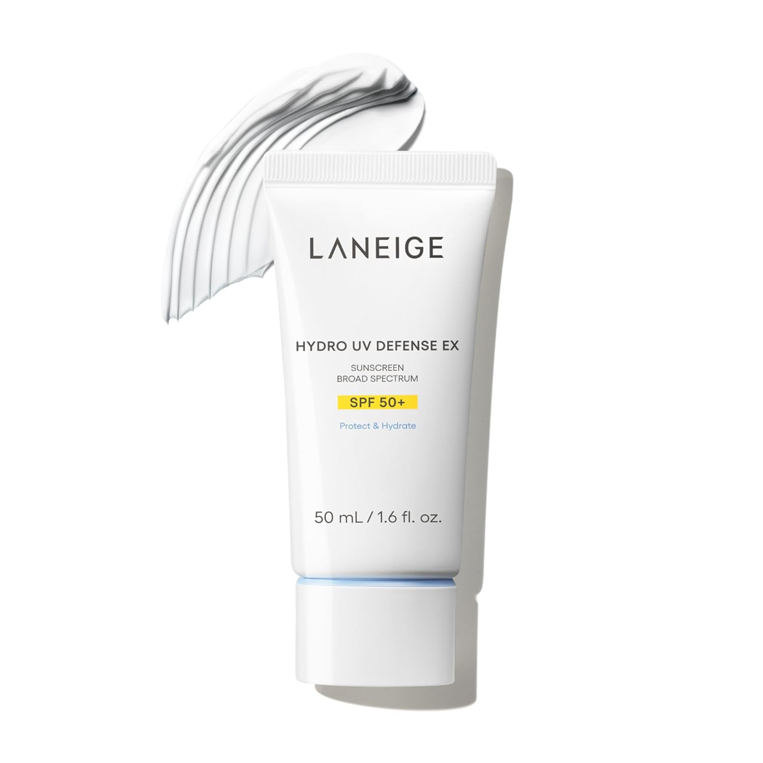 LANEIGE Hydro UV Defense Sunscreen SPF 50+: Hypoallergenic & Dermatologist-Tested Korean Broad Spectrum Sun Protection with No White Cast