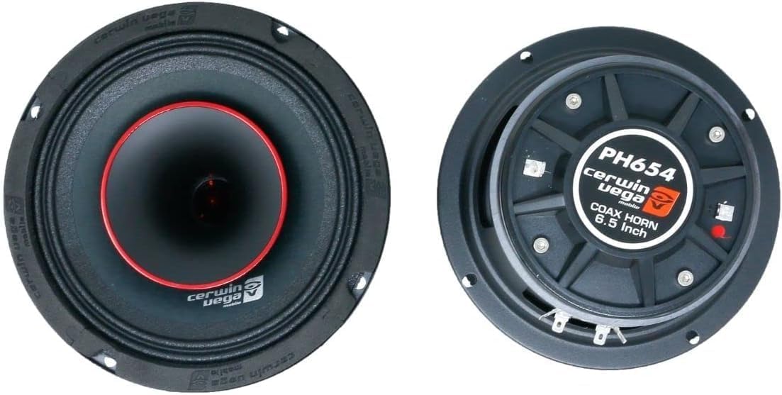 CERWIN VEGA PH654 6-1/2" Full-Range Co-Ax Horn Speakers for Harley Davidson