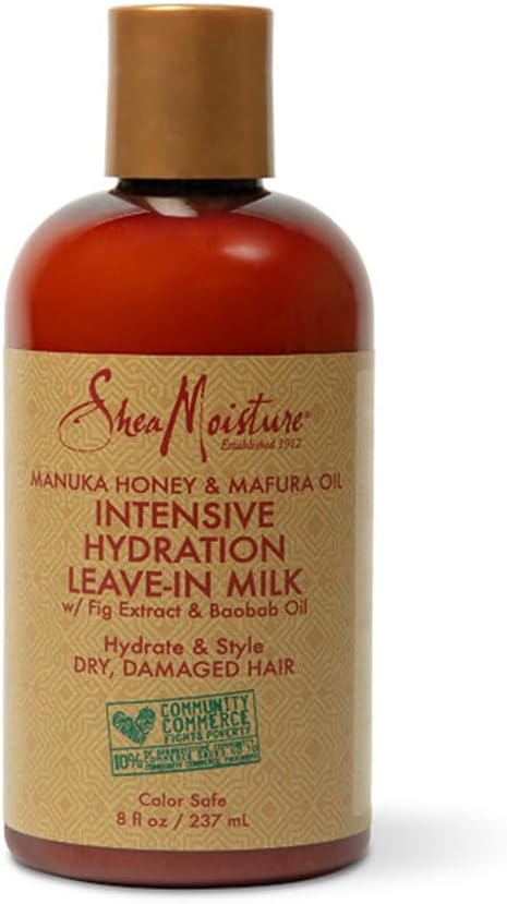 Shea Moisture Manuka Honey and Mafura Oil Intensive Hydration Leave-in Milk, 8 oz