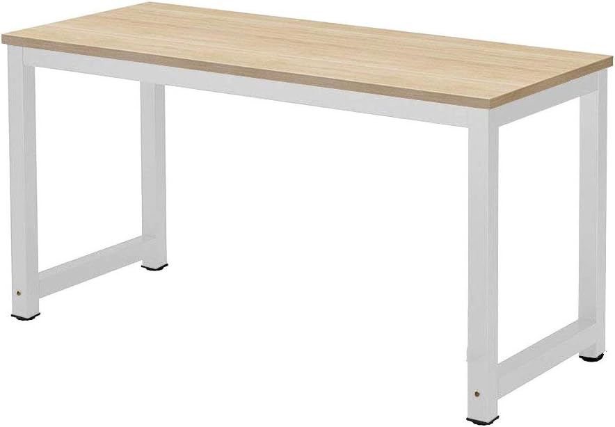 Millhouse Computer Desk for Home Office, Study, Gaming, and Workstation, PC & Laptop Table, Beech-White