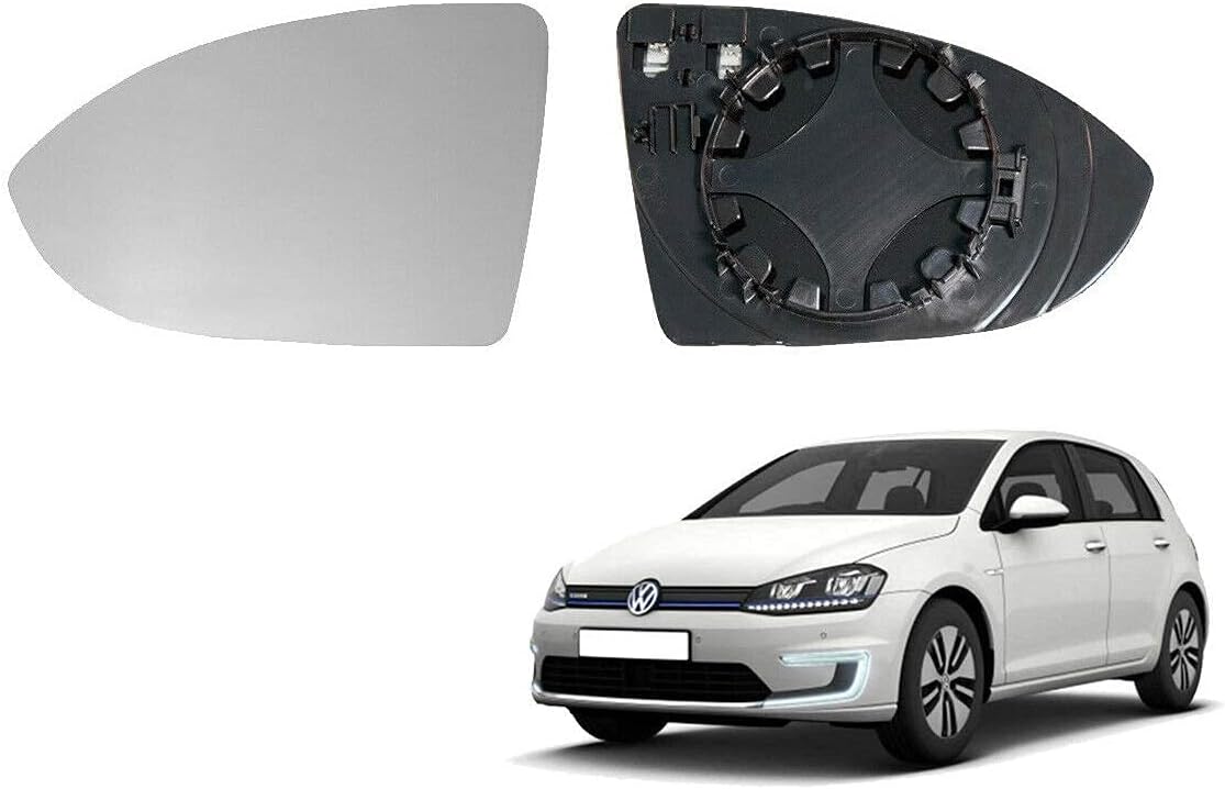 MK7 2013>ON WING MIRROR GLASS HEATED LEFT PASSENGER NEARSIDE BLIND SPOT