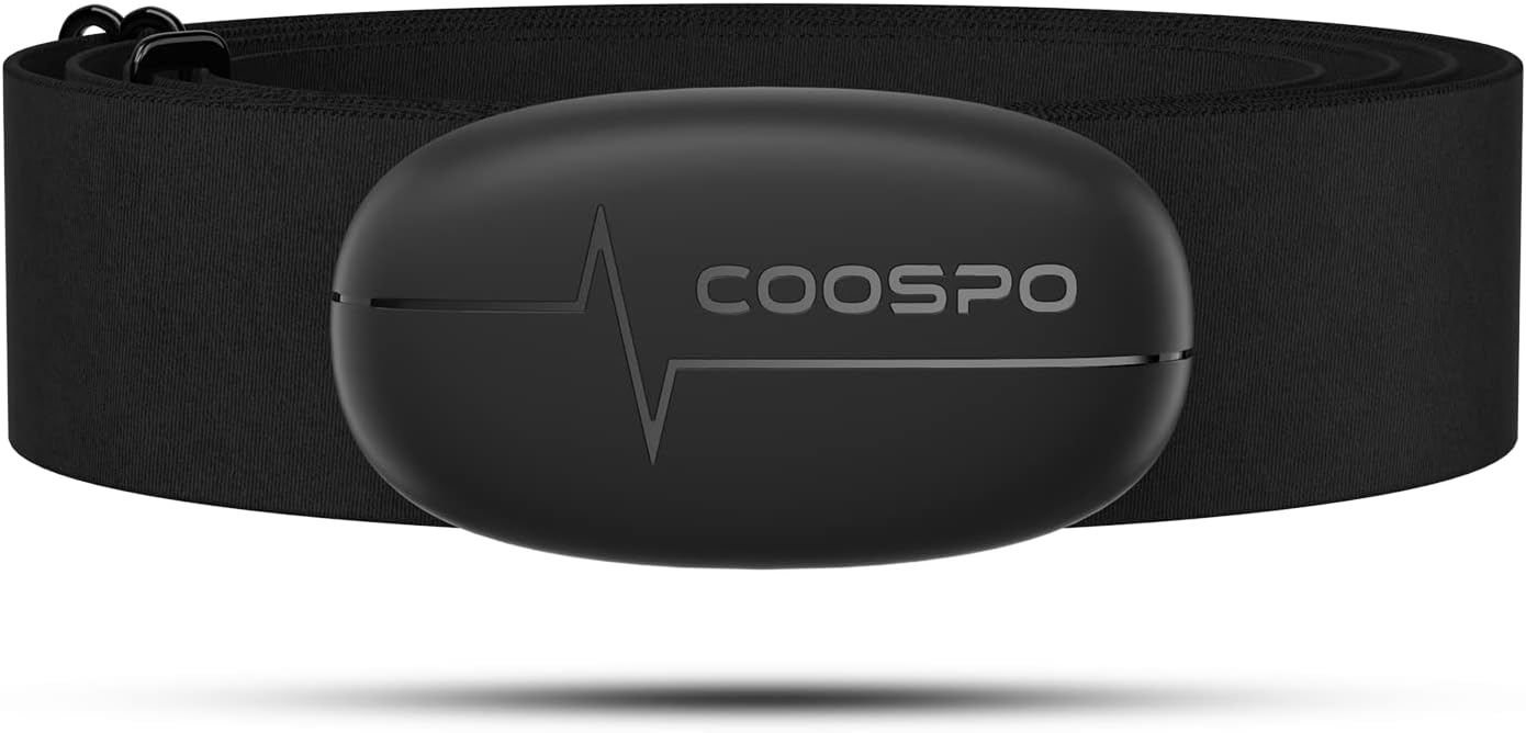 COOSPO H6 Heart Rate Monitor Chest Strap,HRM Bluetooth ANT+, for Running Cycling Gym Sports