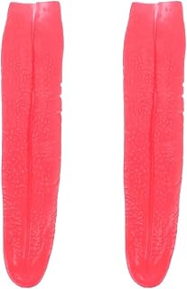 BinaryABC Halloween Fake Tongue,Long Rubber Tongue,Horrible Trick Props,Hallowee Costume Cosplay Party Accessory,2PCS