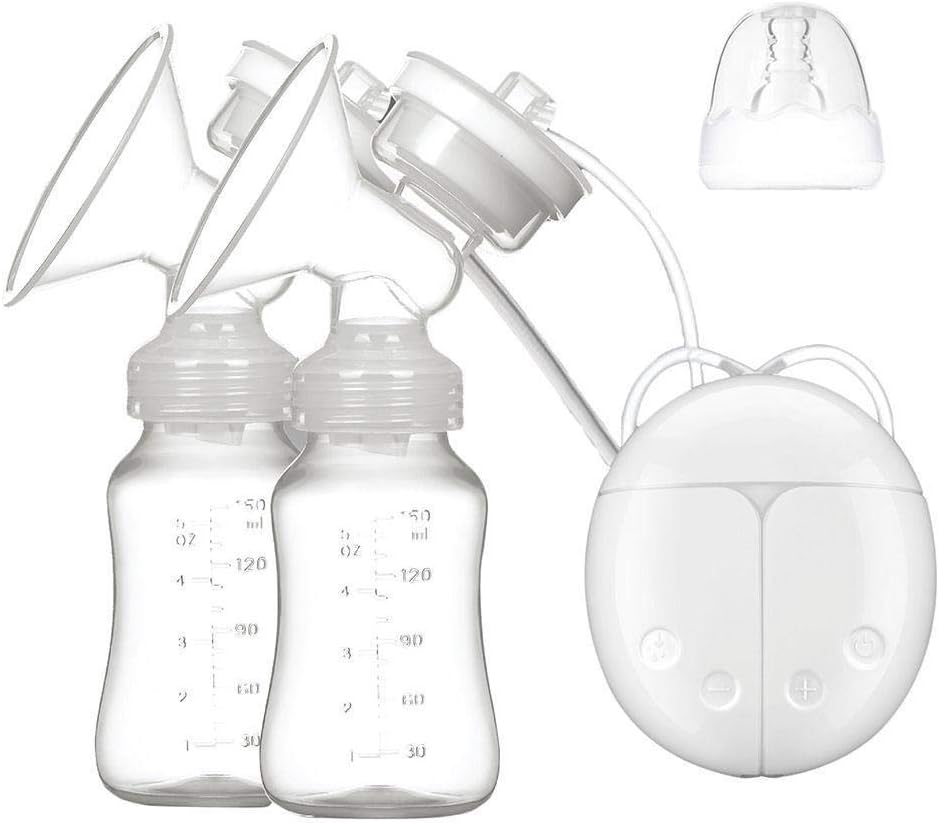 Electric Hand Free Automatic Breast Pump - BPA-Free USB Dual Breast Pump | Safety, Comfortable and Lightweight | Automatic Massage | 150ml Milk Storage Bottle with Lid & Nipple Kit