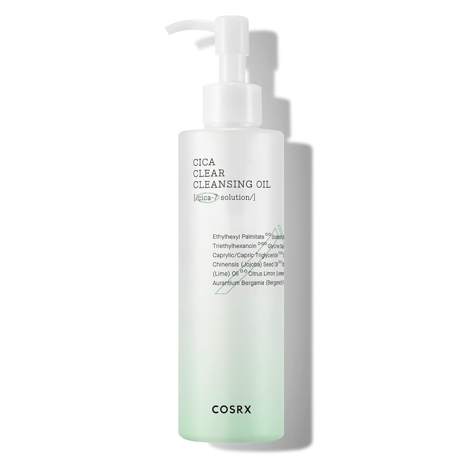 COSRX Pure Fit Cica Cleansing Oil, 6.76 fl. oz / 200ml | Light Weight Oil Purifying Centella for Sensitive Skin | CICA-7 Complex, Jojoba seed oil