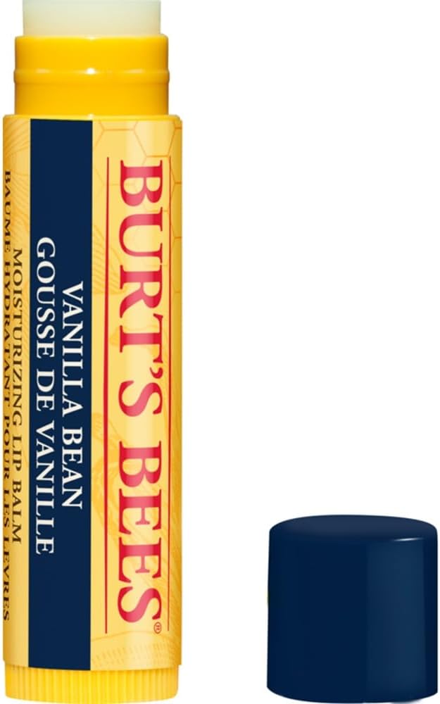Burt's Bees Lip Balm Vanilla Bean, Moisturising Lip Balm With Beeswax & Vitamin E, 100% Natural Origin, 4.25g