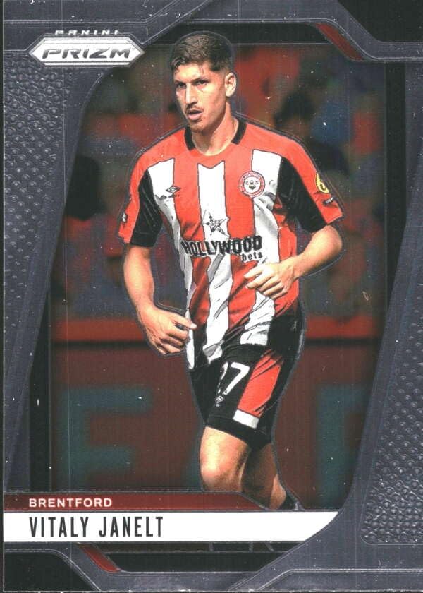 2024-25 PANINI PRIZM PREMIER LEAGUE #240 VITALY JANELT BRENTFORD SOCCER OFFICIAL TRADING CARD OF SOCCER