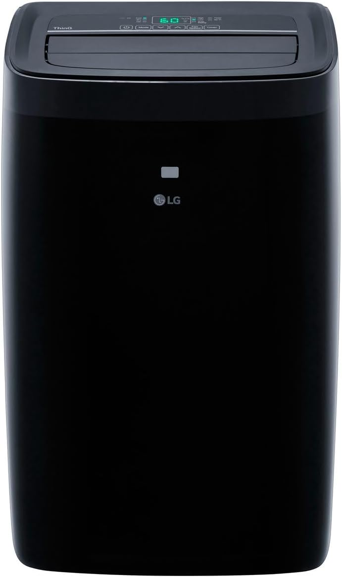 LG 10,000 BTU (DOE) 14,000 BTU (ASHRAE) Smart Portable Air Conditioner, 115V, Cools 450 Sq.Ft. (18' x 25' Room Size), Voice Control, Works with LG ThinQ, Amazon Alexa, and Hey Google