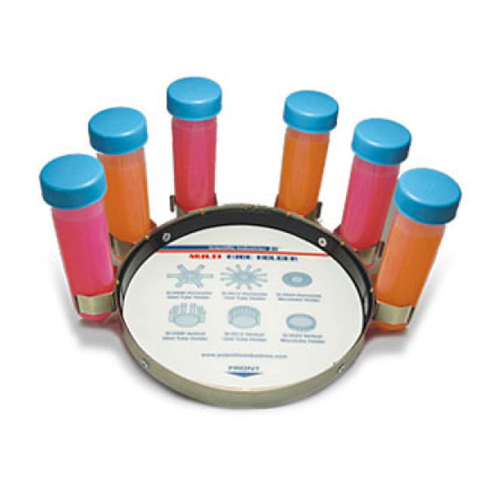 SI-V506 Vertical Tube Holder for Vortex-Genie 2 and Vortex-Genie Pulse Mixers, Holds Six 50mL Tubes