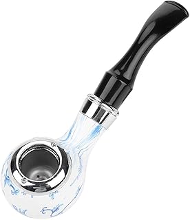 Tobacco Pipe, Blue and White Smoking Pipe, Mini Tobacco Pipe Tobacco Durable Pipe Classic Retro Sailor Pipe Wood Pipe Accessories