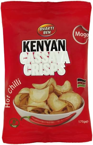 BhartiBen Cassava Crisps Hot Chilli 175g