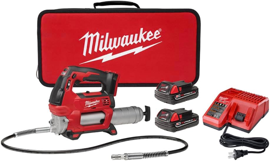 Milwaukee 2646-22CT M18 2-Spd Grease Gun Kit W/2 Cmpt Bat