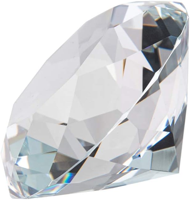 LONGWIN Crystal Faceted Diamond Paperweight Wedding Favor Home Decor