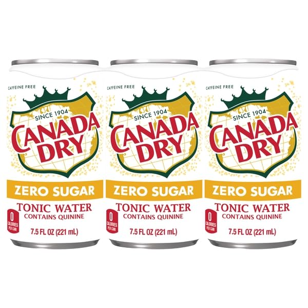 Canada Dry, Tonic Water, Zero Sugar, 6 Pack, 7.5 Ounce
