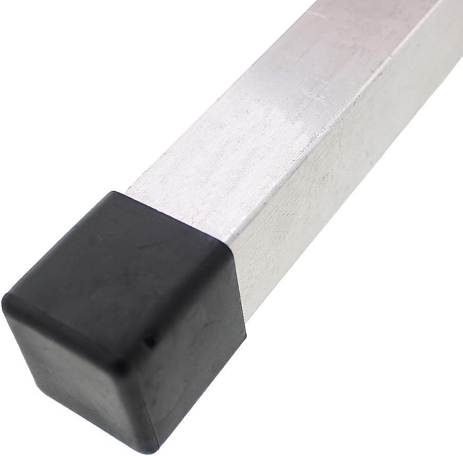 Lifeswonderful - 50mm Square Rubber Feet Stoppers for Table, Chair, Furniture Legs (4)